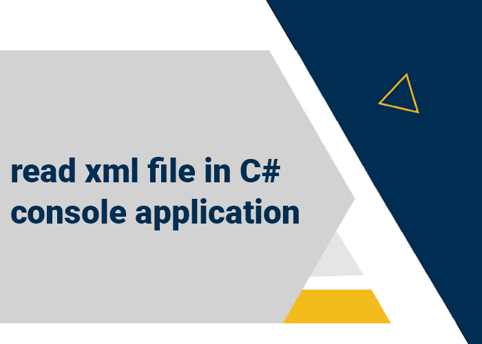 read xml file in c# console application